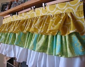 Custom 3 Tiered Ruffled Valance for Nursery up to 44" wide