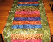 Quilted Table Runner Southwestern Colors