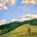 Oil Painting Landscape, Summer Shapes, Berkshires. Large Oil on Canvas, Original Impressionist Painting