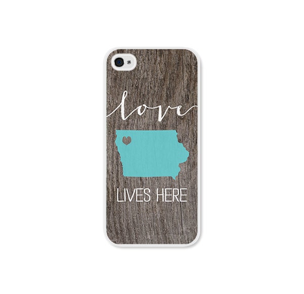 Personalized Phone Case Customized State Map iPhone by fieldtrip