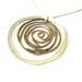 Long Pendant Necklace - Mod Jewelry, Tribal Inspired Necklace, Mixed Metals, Silver, Antiqued Brass