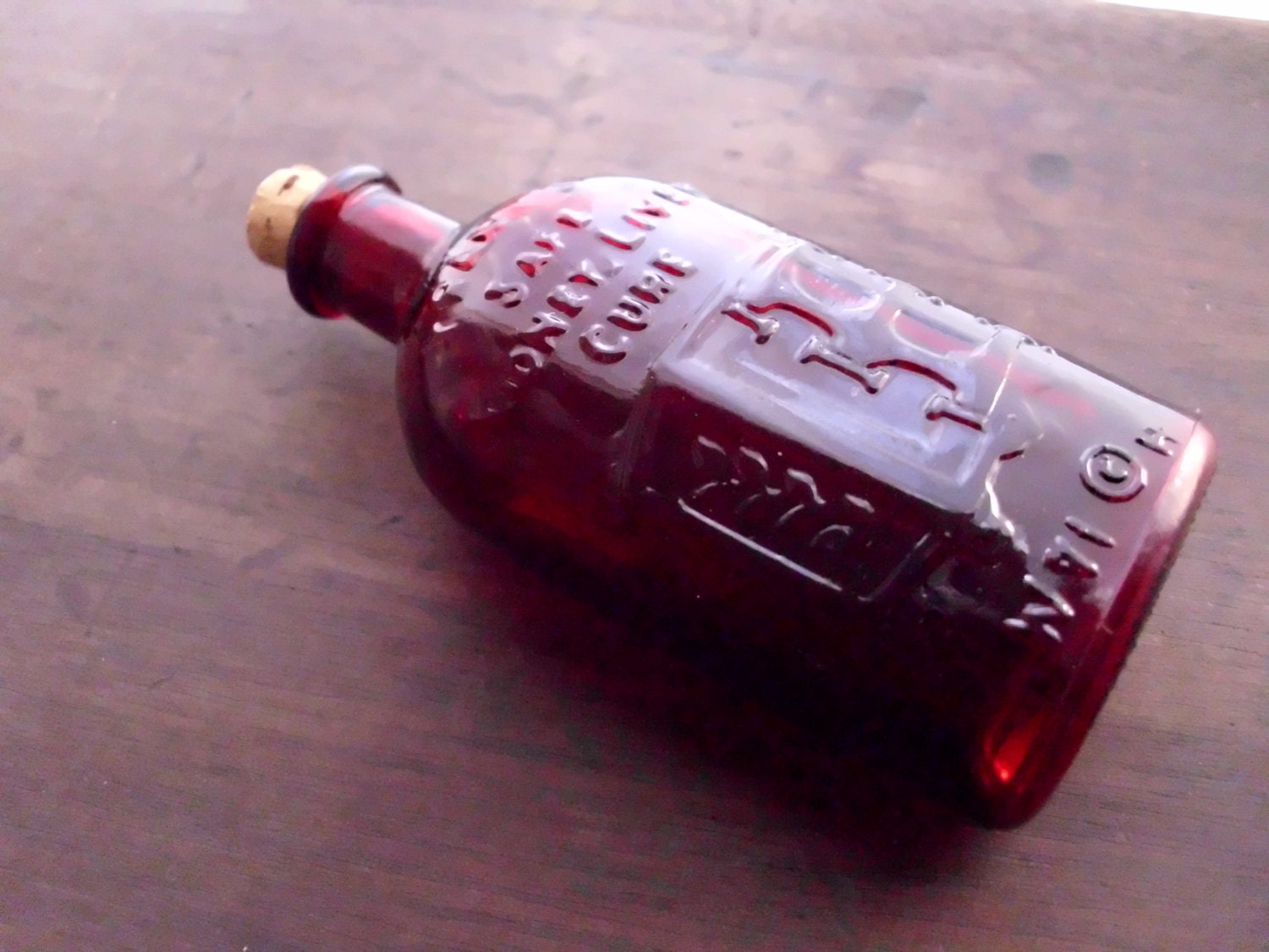 ruby red Wheaton NJ bottle glass Frank's safe liver kidney cure