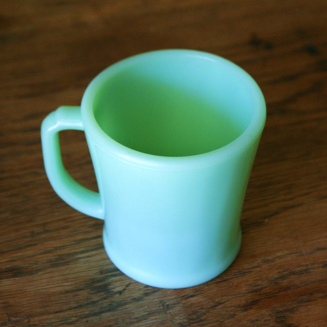 Beautiful Jadite Fire King Coffee Mug - D Handle