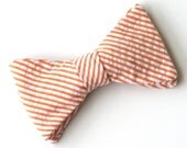 Orange Seersucker Bow Tie for the Little Guy