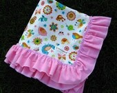 Sweet Birdies Baby Girl Receiving Blanket