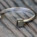Pyrite Cube Cuff - Sterling Silver