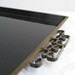 Vintage Moire Glaze Kyes Handmade Tray, Mid Century Black Metal Brass Enamel MAD MEN