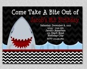 Shark Birthday Invitation Shark Birthday Party Invitation Printable Il_170x135