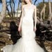 Organic Wedding Dress Couture Green Eco Hemp Silk Lace Tulle Mermaid Trumpet Formal Deb Bridal Gown (simple, chic, convertible)