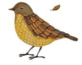 Bird No.29 - Watercolor Bird Art Print Limited Edition - Original Painting by Lorisworld