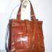 CARAMEL LEATHER TOTE, Handbag, Shoulder, Cross-body Bag Orea Xl in tan fits a 15" laptop