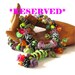 RESERVED FOR R. lampwork necklace lampwork jewelry long beaded necklace lampwork bead jewelry unique jewelry