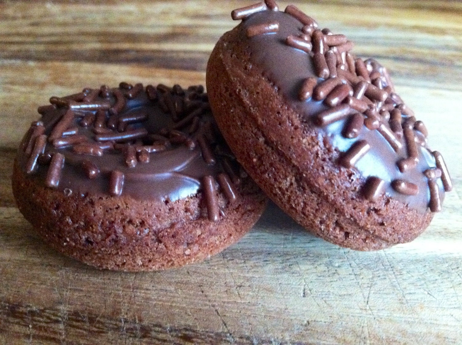 Fudge brownie mini donut