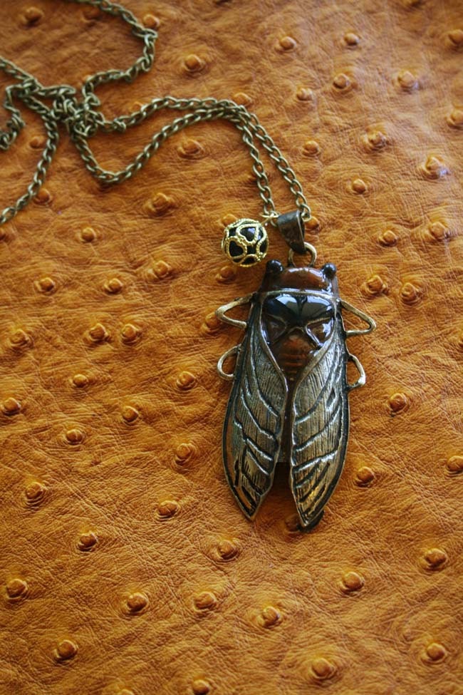 Cicada necklace