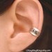 Set of 3 - 925. Engraved sterling silver ear cuff earring jewelry, non pierced for men and women (Matte or Shine) 092612