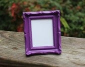 Set of 6 Mini PURPLE VINTAGE Style FRAMES PlaceCard Placecard Table Number Menu Label Frame Chalkboard Photo Baroque Miniature Ornate