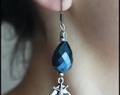 Bat the night - Gothic earrings with Swarovski