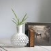 vintage glass hobnail vase