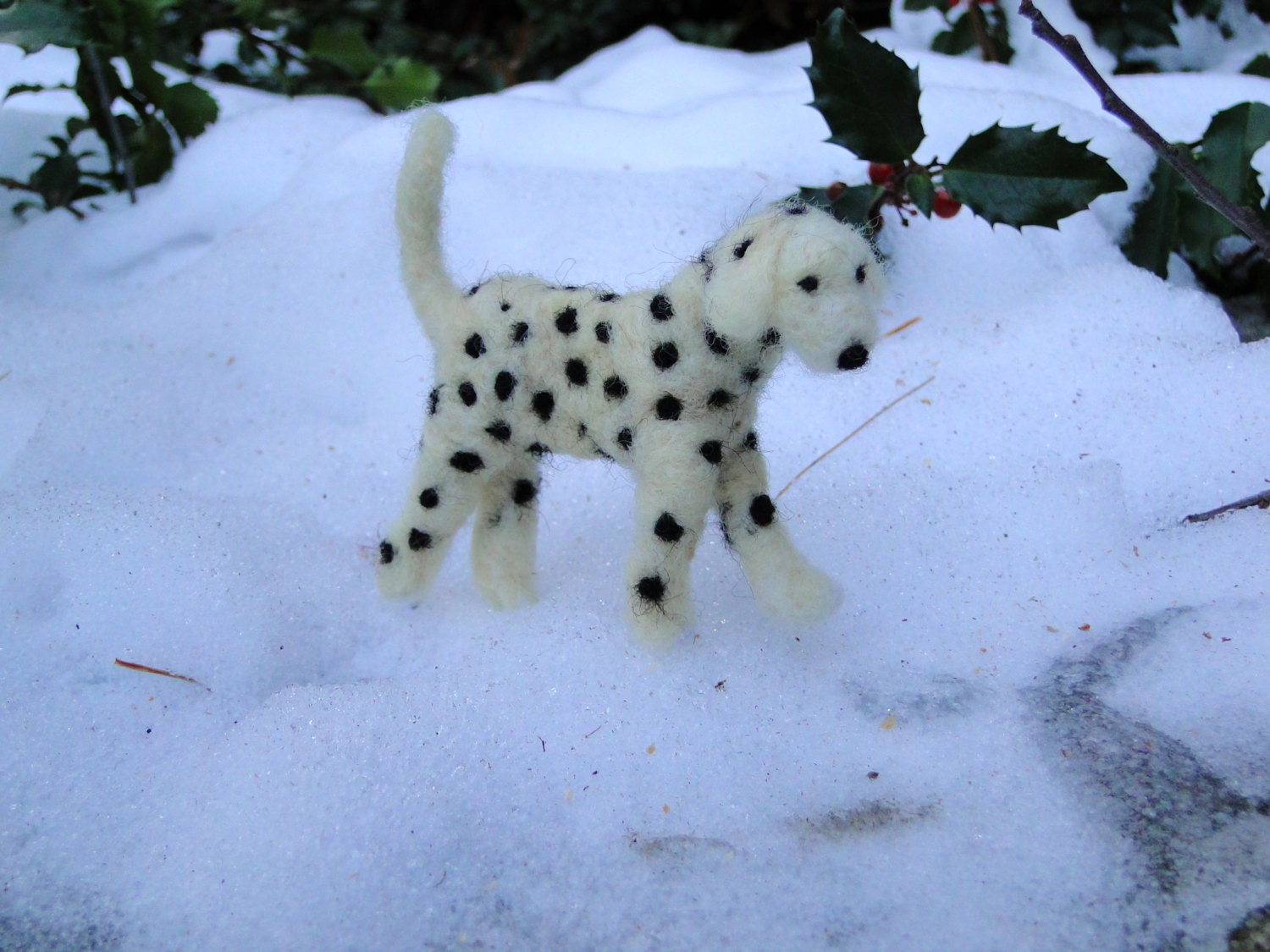 Needle Felted Dalmatian