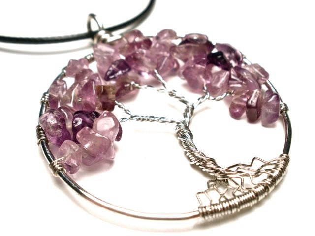 Amethyst Tree of Life Pendant