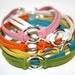 YOU CHOOSE the Color Eternity Karma Faux Suede Bracelet Gold or Silver Finish 14 Colors