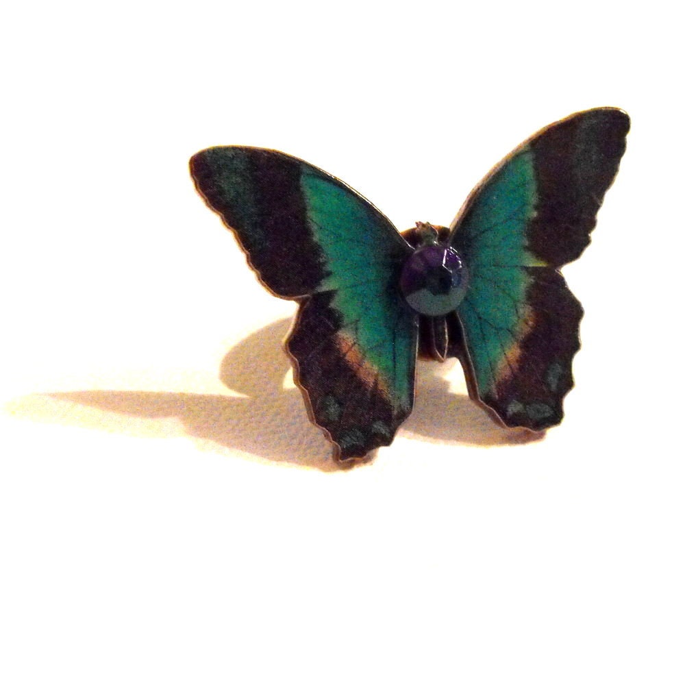 Woodland Butterfly Ring - Adjustable