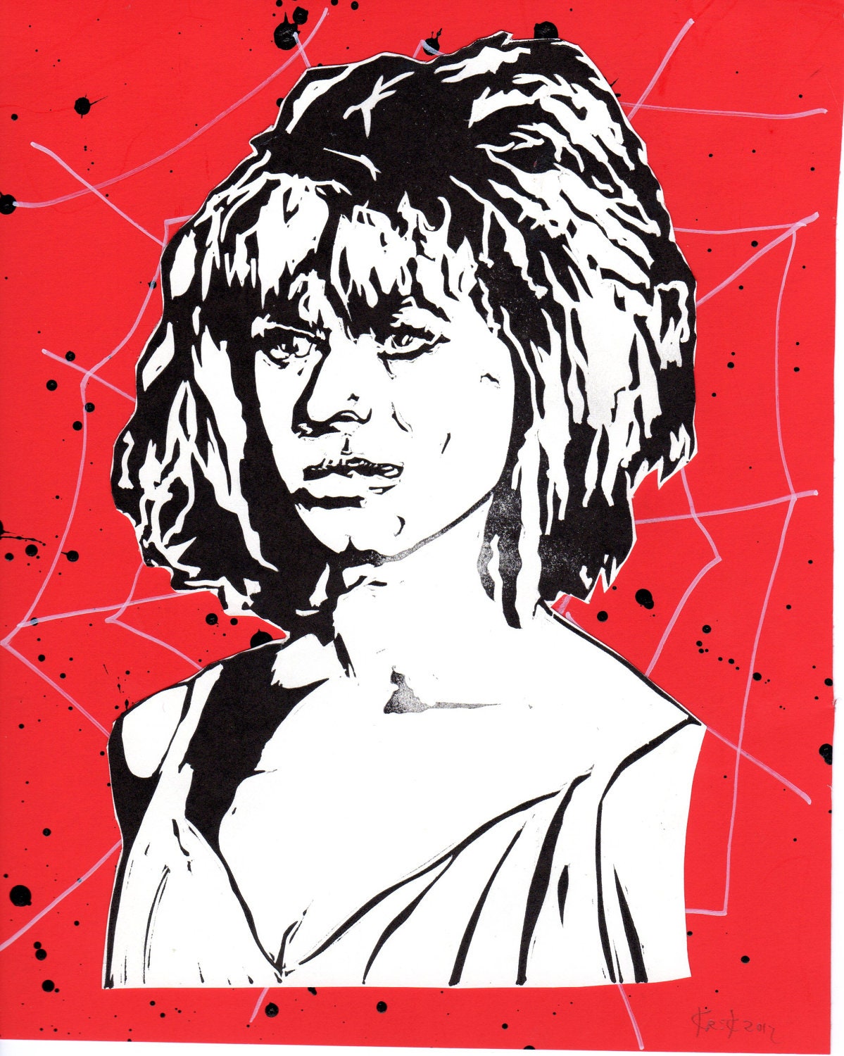 Spider Baby- Beverly Washburn red