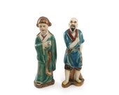 Vintage bisque figurines - Asian couple, China