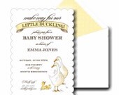 Invitation . Baby Duckling Collection . by Loralee Lewis