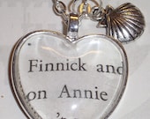 Hunger Games "Finnick and Annie" Heart Shaped Necklace