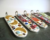 Pale Herbal Green Mosaic Pendant