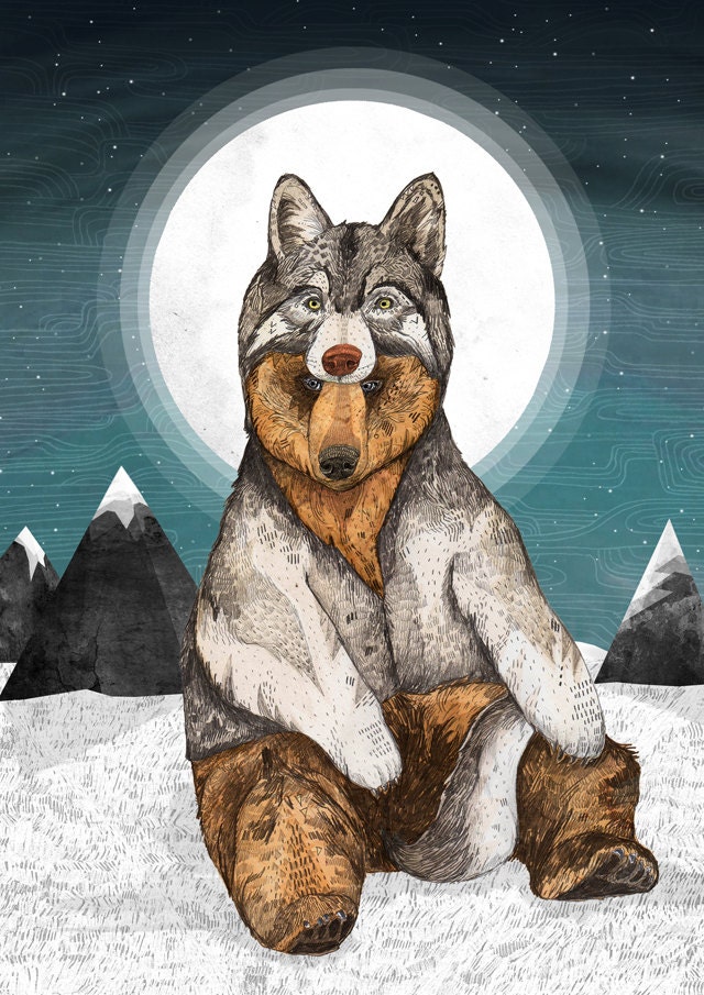 Wear Wolf // A4 Print
