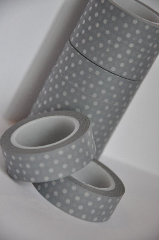 Grey Dot Washi