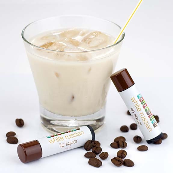 White Russian lip balm - coffee flavored lip balm  - Big Lebowski balm with sunscreen