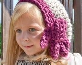 Crochet PATTERN Slouchy Women Girl Toddler Kids hat. (018)Permission To Sell Finished Items