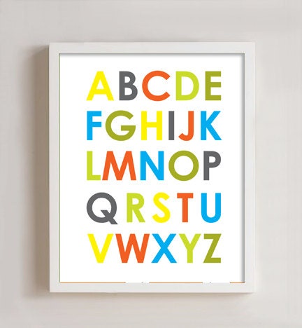 8x10 - Alphabet Print wall art Il_570xn