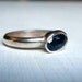 London Blue Topaz And Sterling Silver Ring Size 6