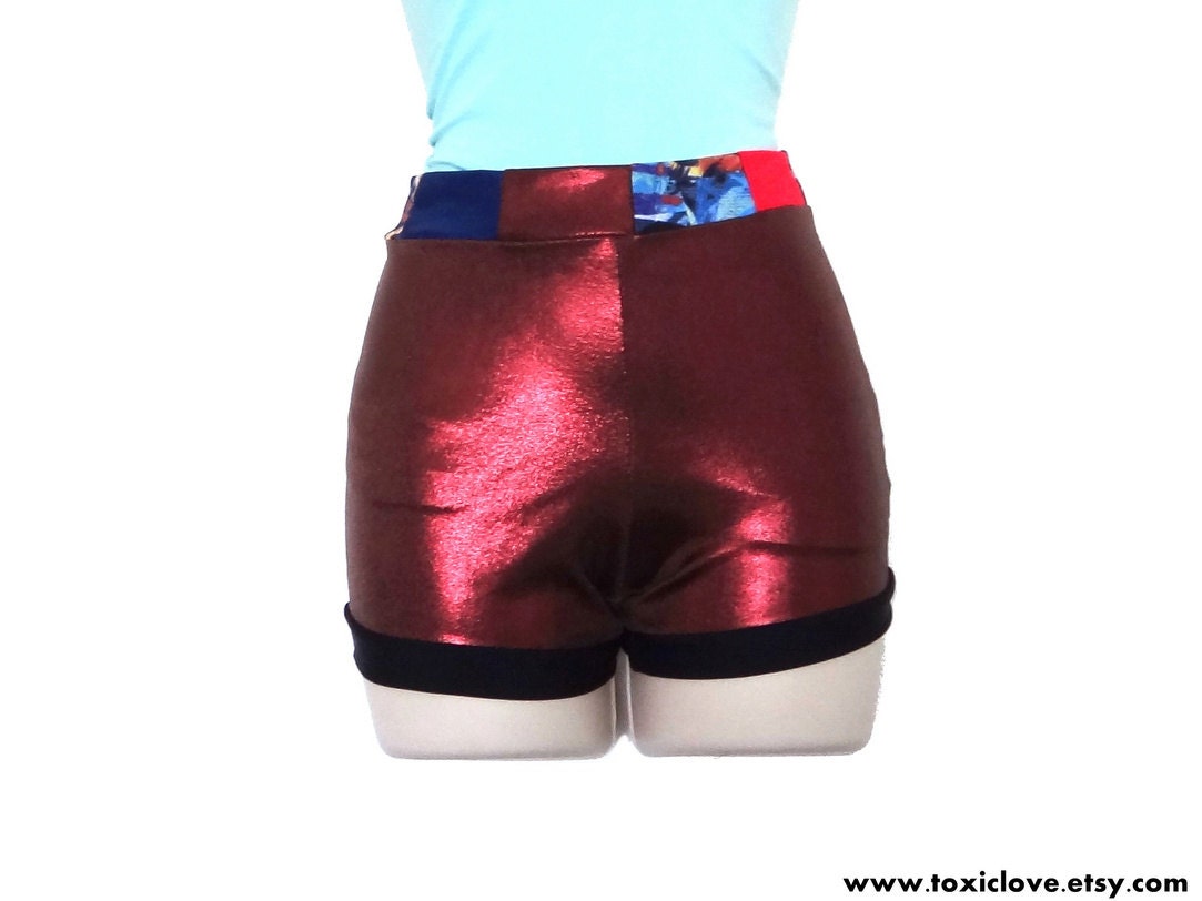 Colourful Copper Yoga Shorts (s/m) - Free Shipping