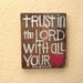 Trust in the Lord - Bible Verse Art - Scripture Art- 5 1/2" x 6 1/2" Original Painting - Grace for Grace by Tiffany Rachal
