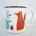 Mid Century Mod Animal Enamel Cup by Finel of Finland - Vintage Finel Finland Childs Mug