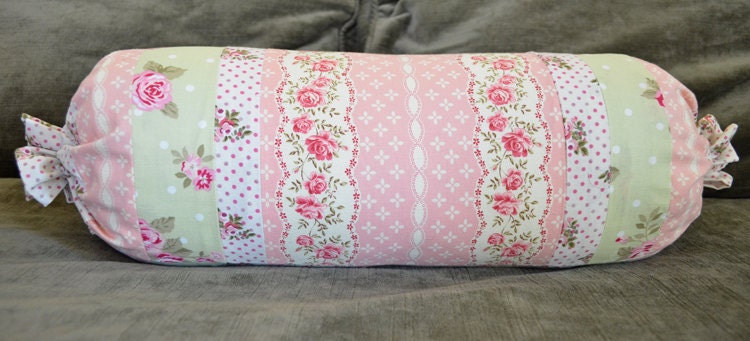Shabby Chic Bolster Pillow