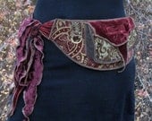 Antique red - Festival Pocket Belt - Utility belt - Renaissance costume - Burlesque