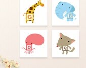 6 x 6 Any ABC Block Wall Art // Kids Wall Art Nursery Decor // Baby's First Art // Room Decor // Alphabet