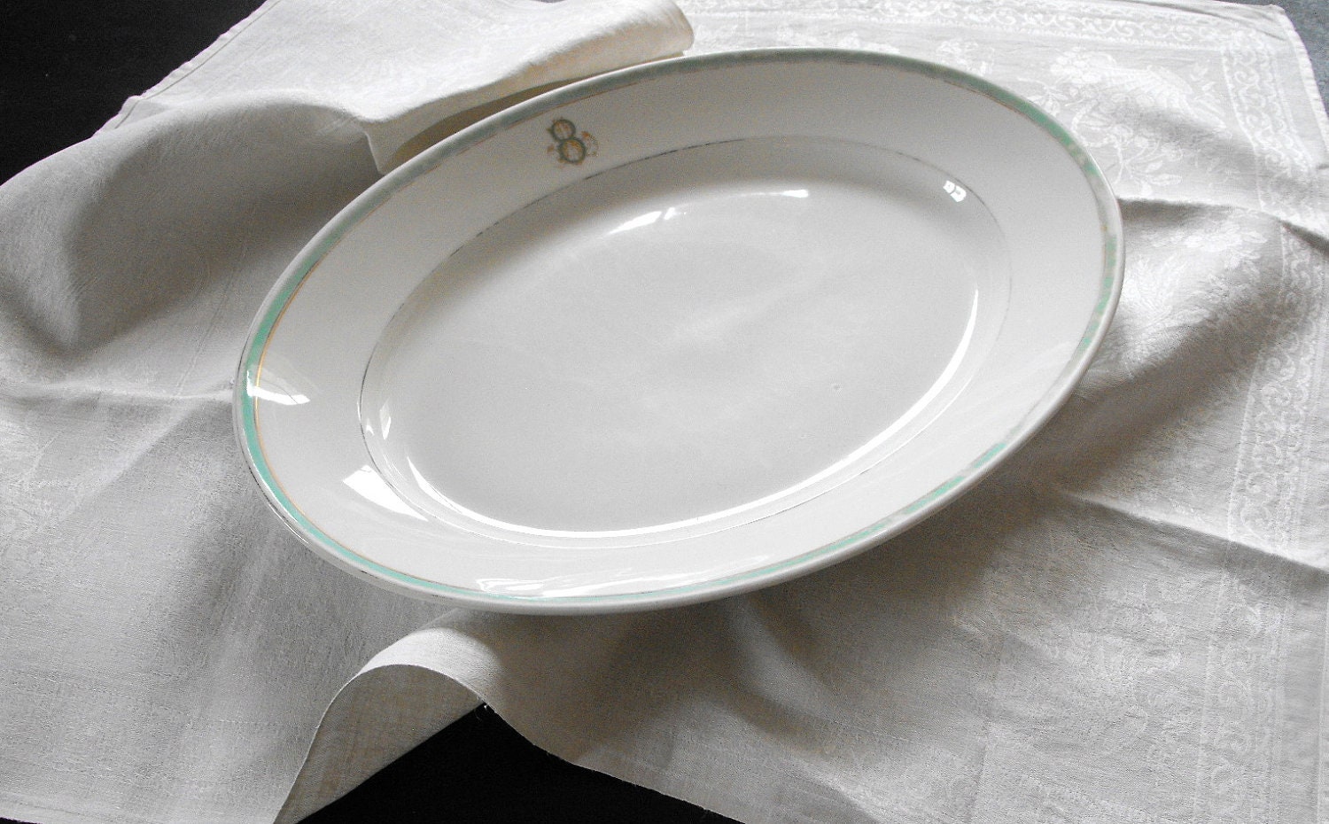 French Antique Limoges Porcelain Meat and Turkey Platter Large,Gorgeous and Heavy ...and 'So French'