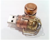 Steampunk 16GB USB Flash Drive Model 104 in a Tin Box