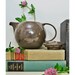 Vintage 1950s Grey Asian Teapot / 50s Modern Gray Japanese Ceramic Teapot / SALE