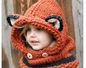 Knitting PATTERN-The Failynn Fox Cowl (12/18 months - Toddler - Child - Adult sizes) - Thevelvetacorn