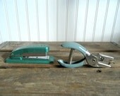 Vintage Office Decor Stapler Hole Puncher Swingline Cub