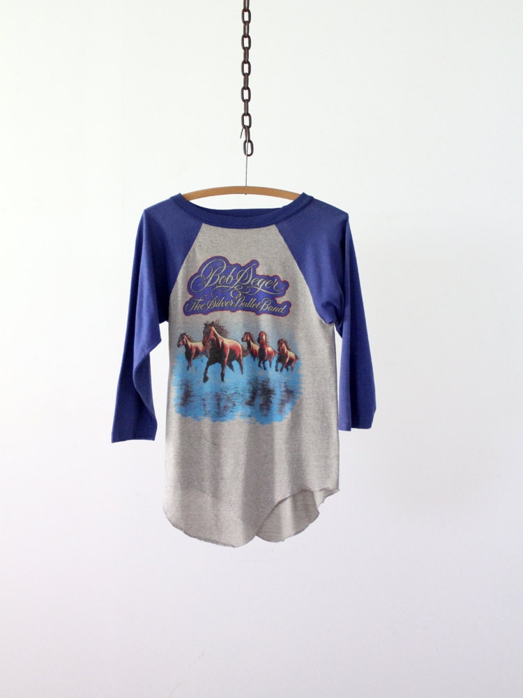 Vintage Bob Seger Tee / 1980s Rock T-Shirt / Against the Wind