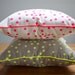 Neon Pink Spot Canvas Cushion